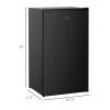 Compact Refrigerator Mini Fridge/Freezer 3.2 Cu.Ft, Black