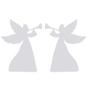 2pcs 36in PVC Angel Garden Angel Decoration White