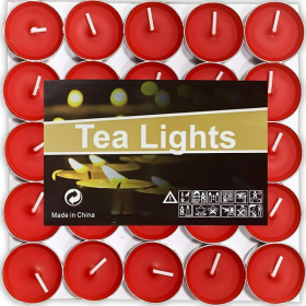 Tea Lights Candles, 50 Pack Smokeless Candles,Small Candles, Dripless & Long Lasting Mini Tealight Candles for Mood, Dinners, Parities, Home