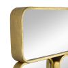 32" in Mirror with Golden Metal Framed Decorative Rectangle Mirror for Bedroom, Dressing Room, Hallway or Living Space