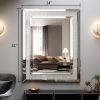 Large Wall-Mounted Silver Decorative Rectangular Wall Mirror for Home, Living Room, Bedroom, Entryway (clear HD mirror)