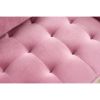 Modern Velvet fabric sofa 71" - Pink