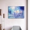 Framed Canvas Wall Art Decor Abstract Style Painting, Impressionism Lotus Painting Decoration For Office Living Room, Bedroom Decor-Ready To Hang