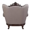 ACME Benbek Chair w/Pillow in Fabric & Antique Oak Finish LV00811