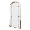 76" x 40" Lavish Full Length Mirror, Antique Gold Metal Floor Mirror for Living Room, Bedroom