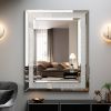 Large Wall-Mounted Silver Decorative Rectangular Wall Mirror for Home, Living Room, Bedroom, Entryway (clear HD mirror)