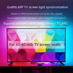 TV Sync Ambience Light Streamer Colorful Graffiti APP TV (Option: AU-Used For Sizes Below60inches)