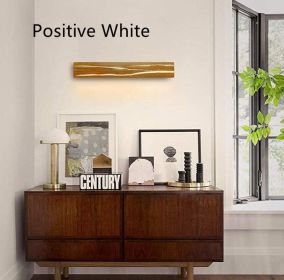 Wood Grain Color Wall Lamp Rotatable (Option: 50CM12W-Positive White)