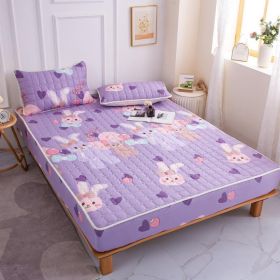 Cotton Covered Anti Slip Cartoon Bedspread (Option: Penguin Rabbit-180x200cm)