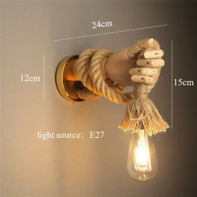 Vintage Ornament Mechanical Hand Wall Lamp (Option: E27led Light Source-Left Hand)