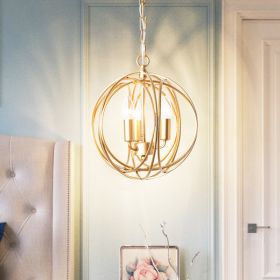 American Country Chandelier Creative Gold (Option: Without Light Source-Small 3 Heads)