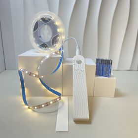 Led Human Body Induction Light With Bed Bottom Atmosphere (Option: Waterproof Light Strip 1 M-Warm White Battery)