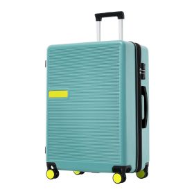 Contrast Color Hardshell Luggage 24inch Expandable Spinner Suitcase with TSA Lock Lightweight (Color: as Pic)