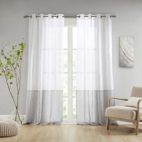 Dual-colored Curtain Panel (Single) (Color: as Pic)