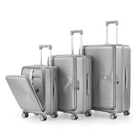 Luggage Sets 3 Piece(20/24/28), Expandable Carry On Luggage with TSA Lock Airline Approved (Color: as Pic)