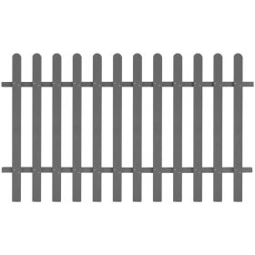 Picket Fence WPC 78.7"x47.2" (Color: Grey)