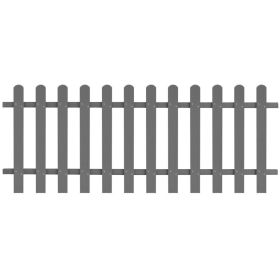 Picket Fence WPC 78.7"x31.5" (Color: Grey)