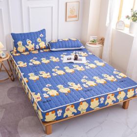 Cotton Covered Anti Slip Cartoon Bedspread (Option: Queuing duck-200x220cm)