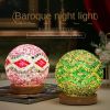 3 Color Changing Night Light RGB Remote Control Dimmable Lamp Portable Table Bedside Lamps USB Rechargeable Night Lamp