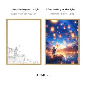 Couple Watch Fireworks Healing Lighting Painting Small Night Lamp Pendulum Painting (Option: AKMD5-Large Style 4)