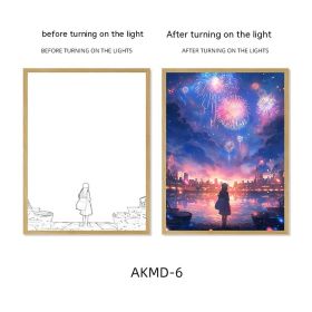 Couple Watch Fireworks Healing Lighting Painting Small Night Lamp Pendulum Painting (Option: AKMD6-Large Style 3)