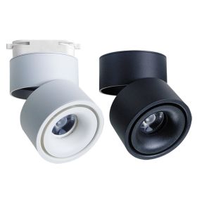 Folding Spotlight Led Surface Mounted Ceiling (Option: 7w-White Warm Light Track Type)