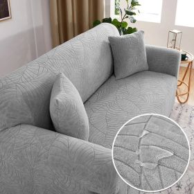 Sofa Cover Elastic All-inclusive Single Double Slipcover Dust Lazy Slipcover (Option: Light Gray-4seats235 300cm)