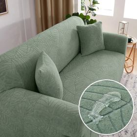 Sofa Cover Elastic All-inclusive Single Double Slipcover Dust Lazy Slipcover (Option: Grass Green-4seats235 300cm)